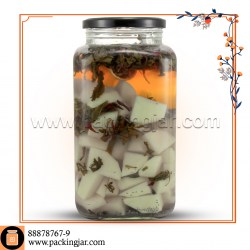 جارشیشه ای چهارگوش سایز پلاس